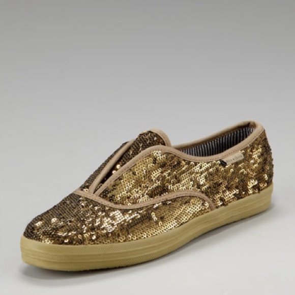 Alice + Olivia Shoes - Alice + Olivia for Keds Olive Green Sequin Sneaker